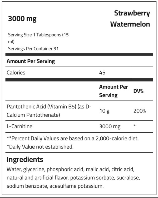 Nutrex L-Carnitine 3000 – 31 Servings Liquid Formula - Image 3