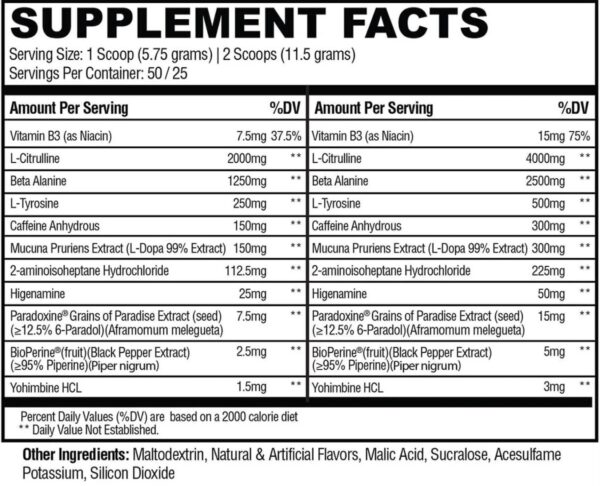 Convict Preworkout By Condemned Labz 50 servings - Image 3