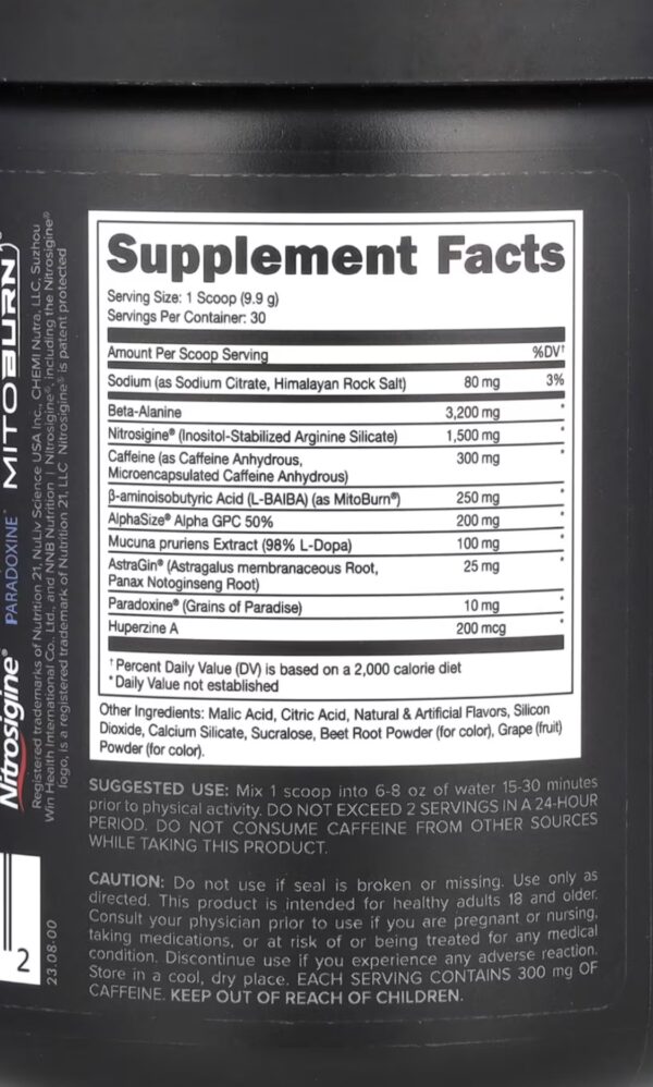 LFG burn By bucked Up nutrition 30 servings - Image 3