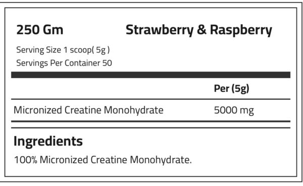 Applied nutrition Micronized creatine monohydrate Flavoured 250 grams - Image 3