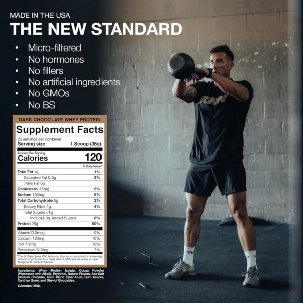 Raw nutrition isolate whey protein 25 servings - Image 3