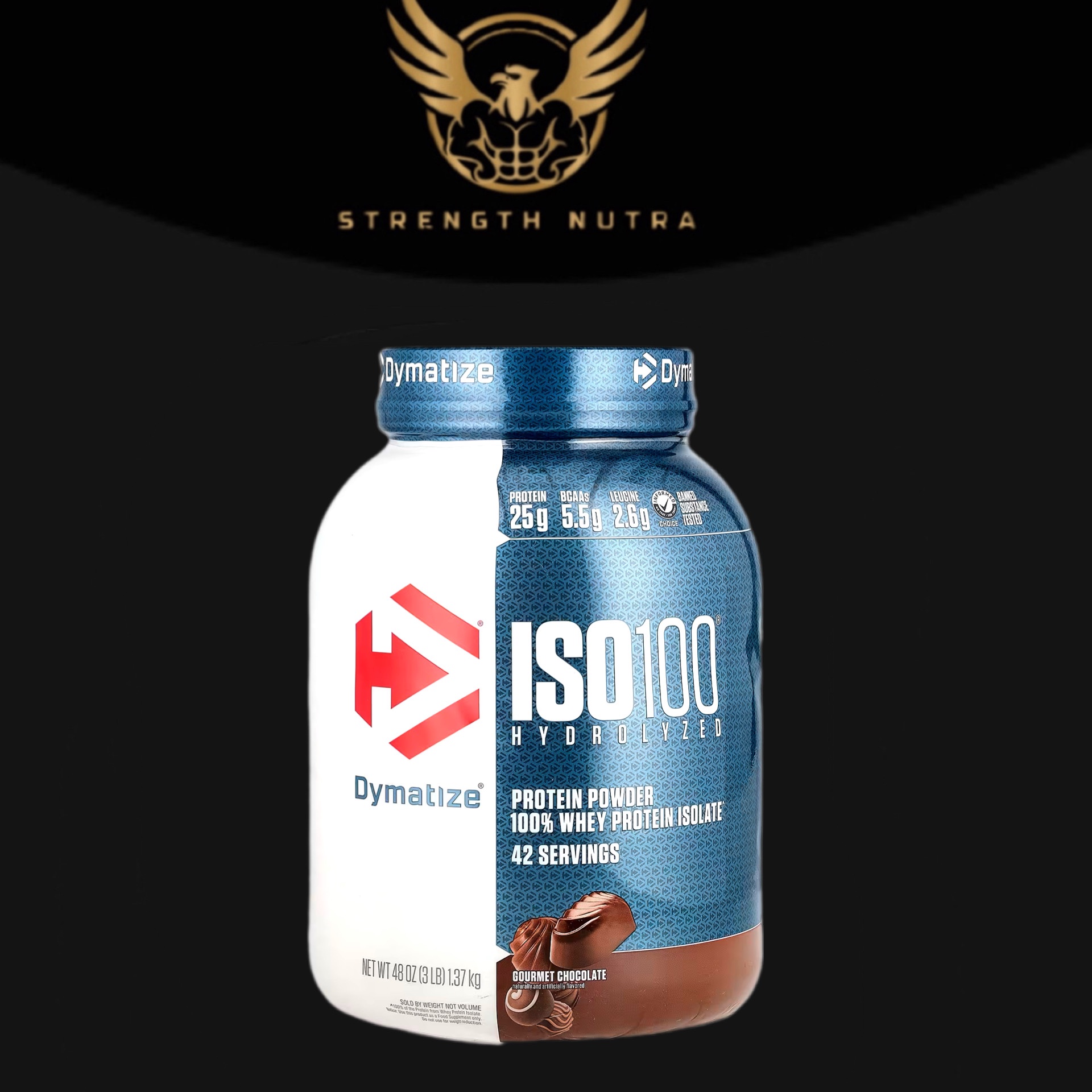 Dymatize iso 100 3lbs 42 servings