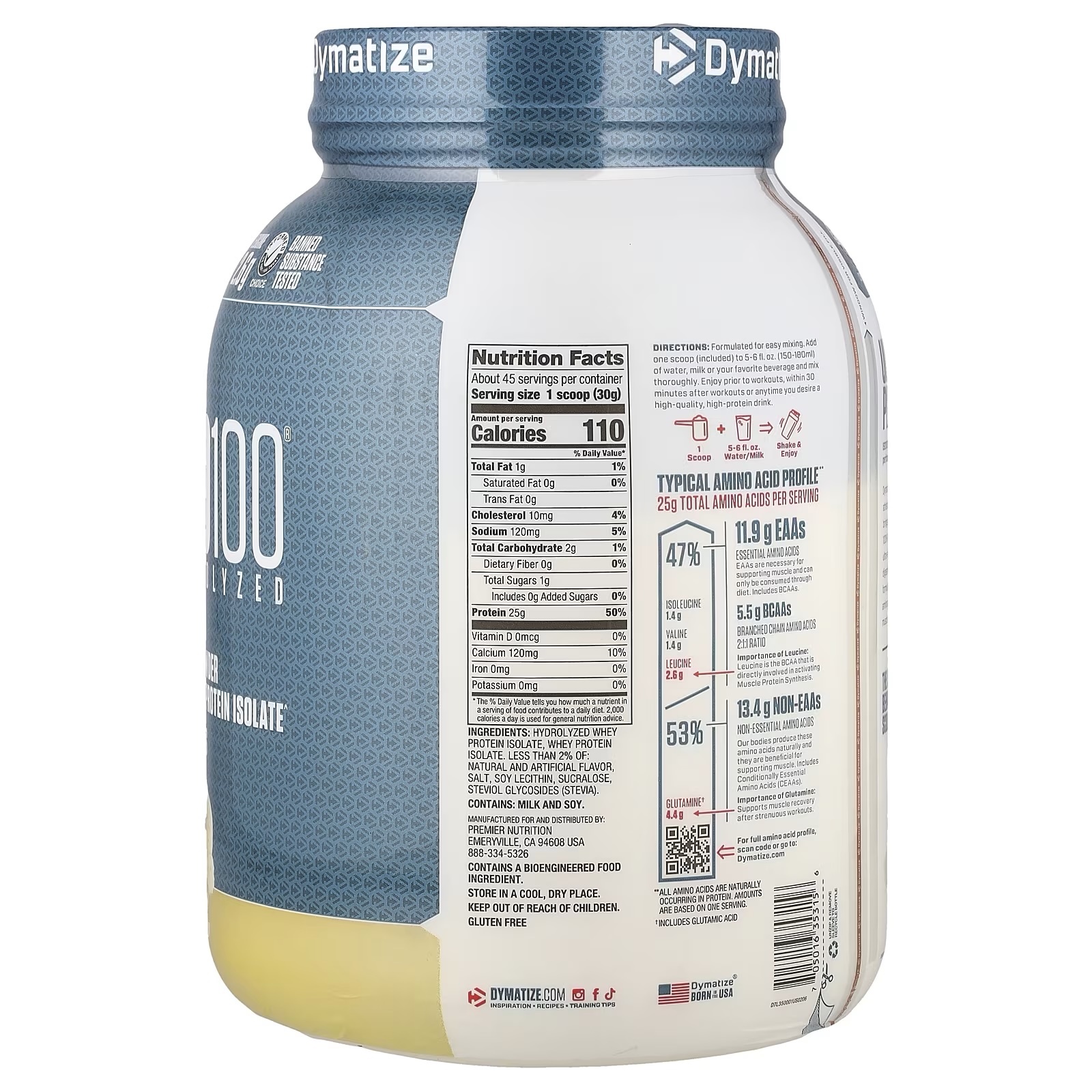 Dymatize iso 100 3lbs 42 servings - Image 3
