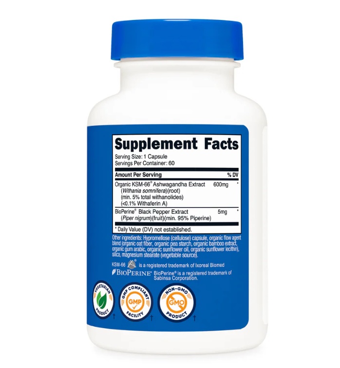 Nutricost Ashwagandha KSM 66 60 servings - Image 3