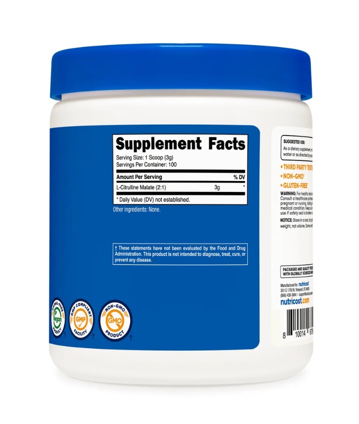Nutricost L-Citruline Malate 100 servings - Image 3