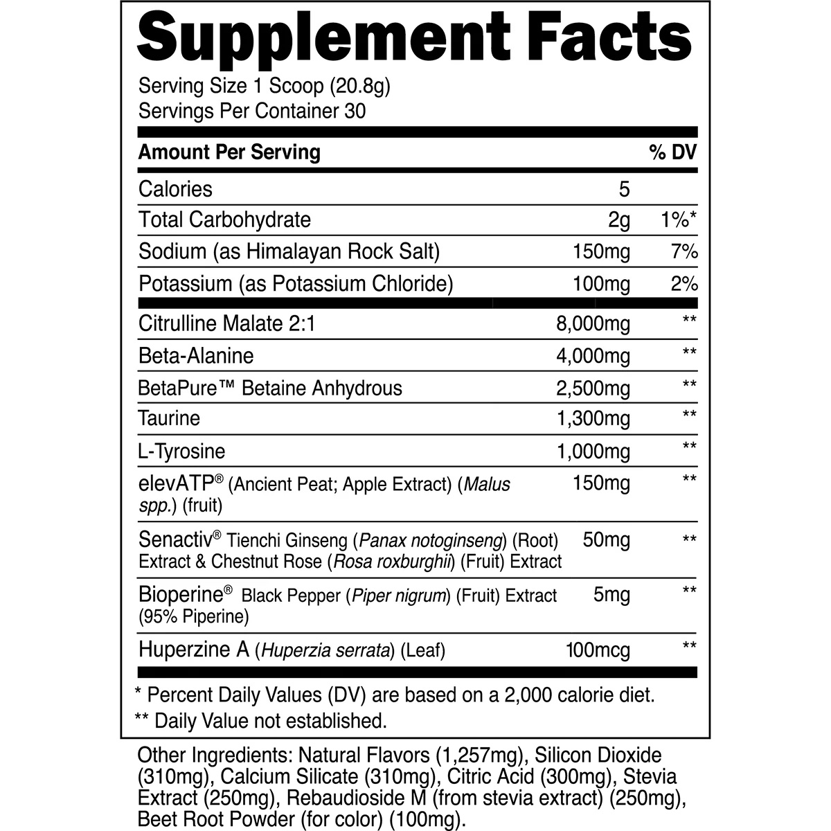 TRANSPARENT LABS STIM FREE PREWORKOUT 30 servings - Image 3