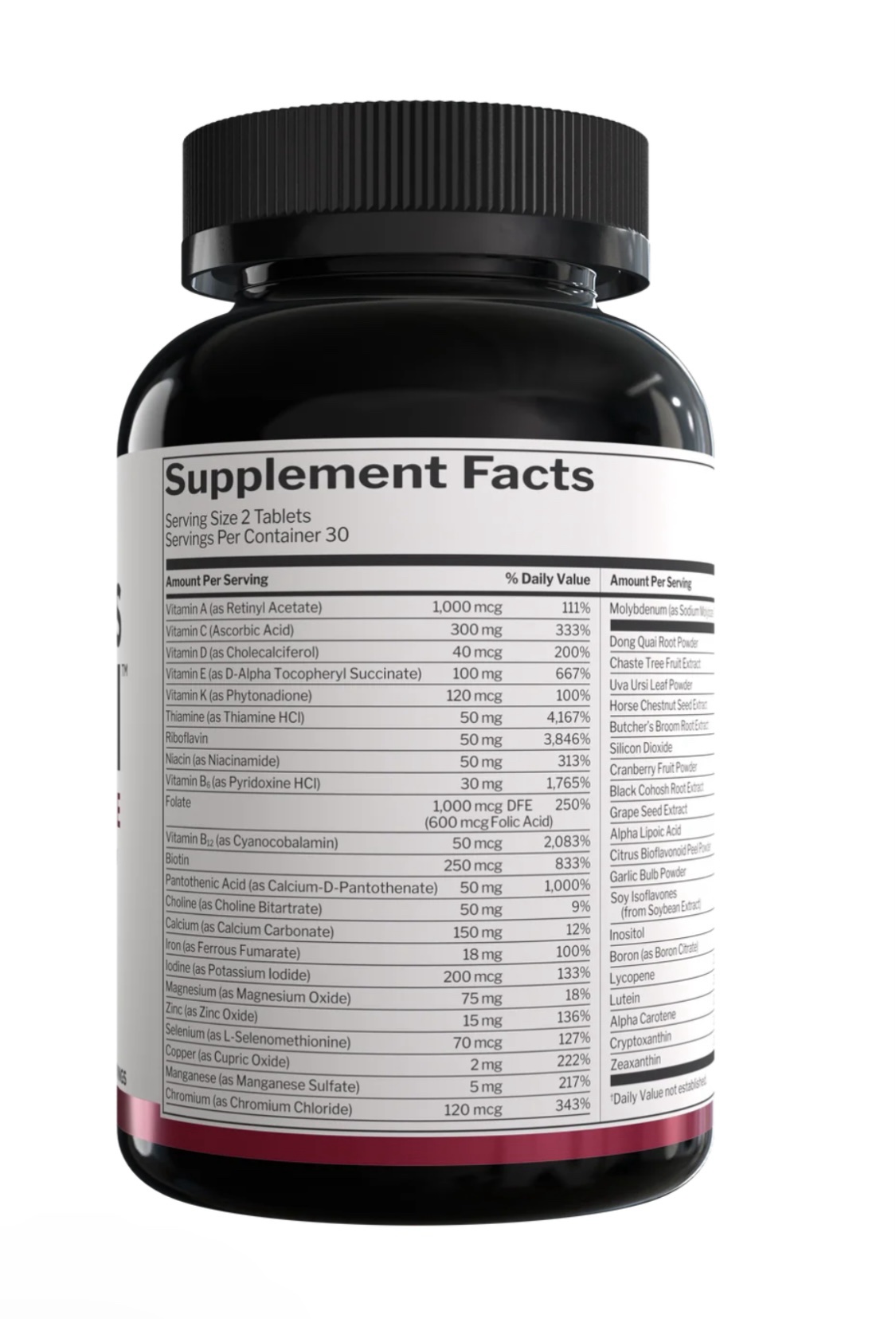 Rule 1 womens multivitamin 60 tabs - Image 3